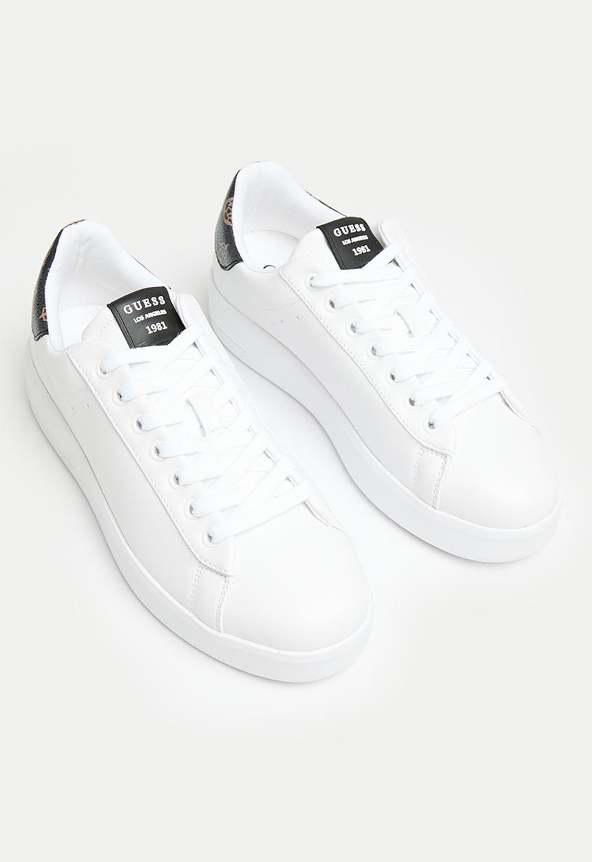 GUESS - Rockyy sneaker - white & brown 