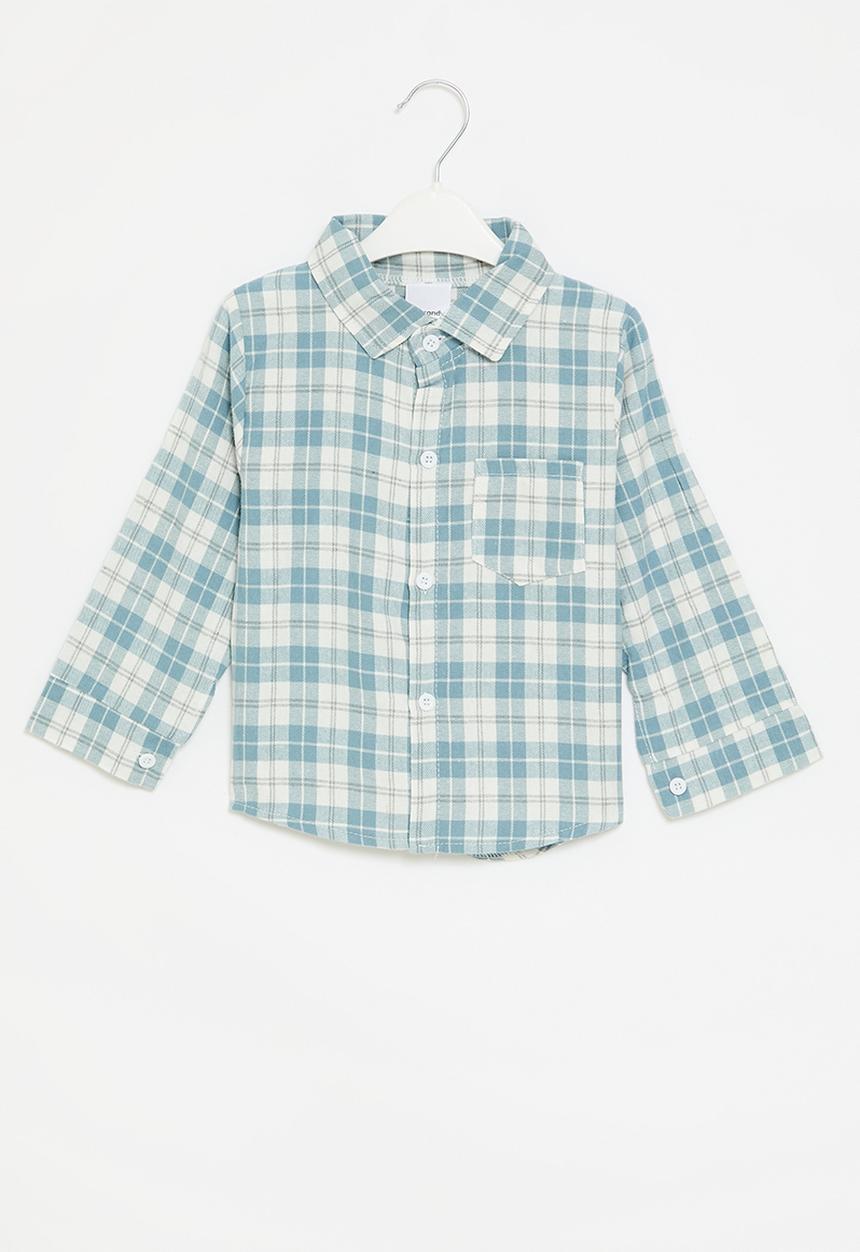 Pop Candy - Plaid shirt - blue
