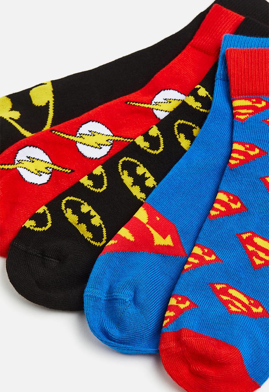 H&M - 5 Pack socks - bright blue/justice league