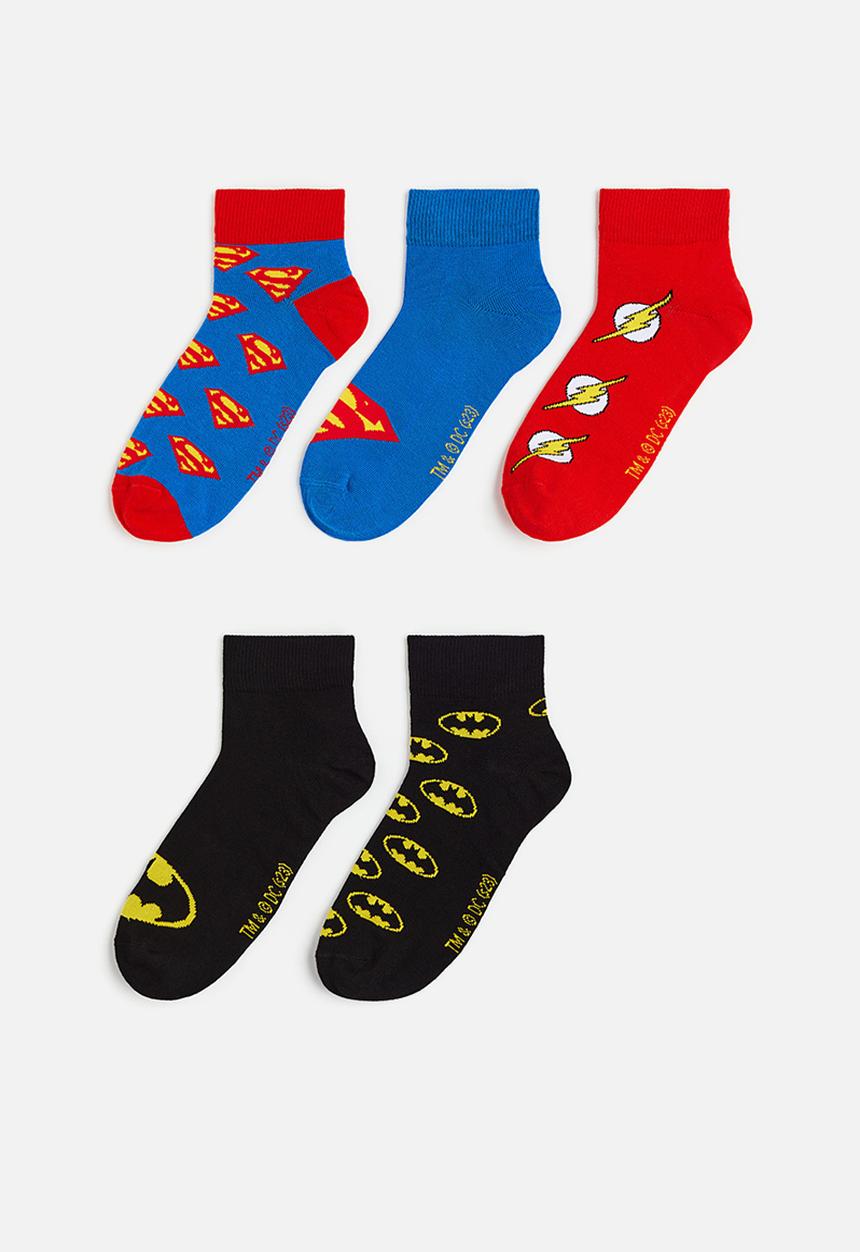 H&M - 5 Pack socks - bright blue/justice league