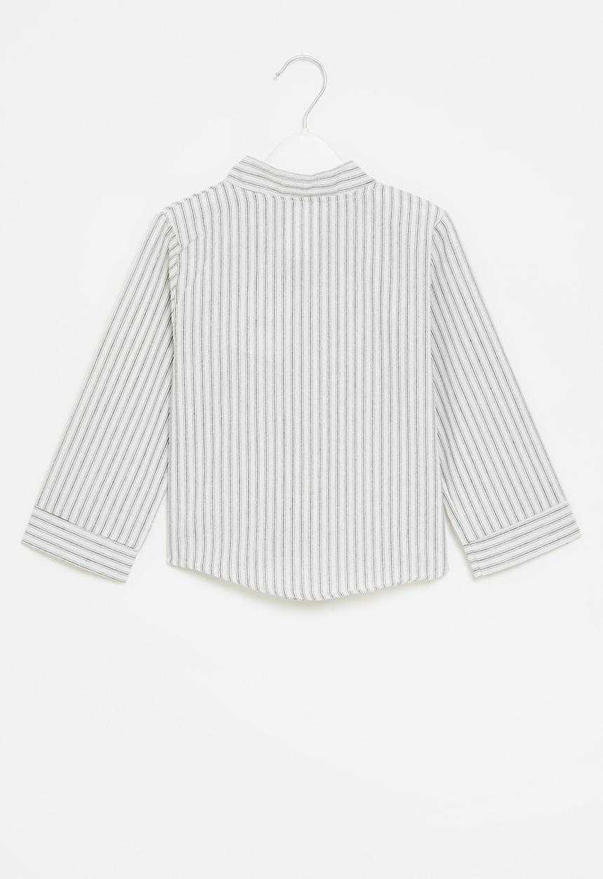 Pop Candy - Striped shirt - grey and white