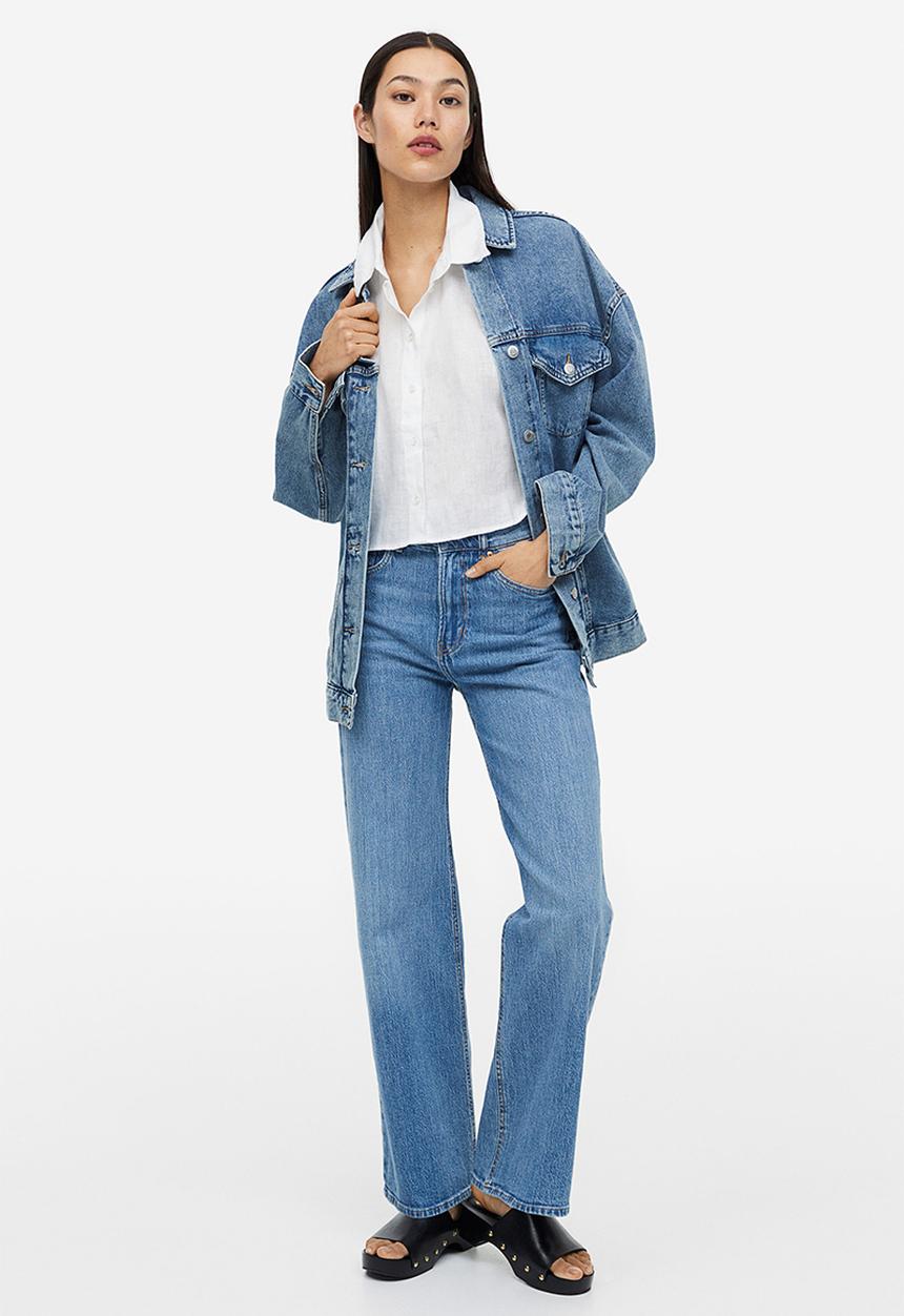 H&M - Oversized linen shirt - white
