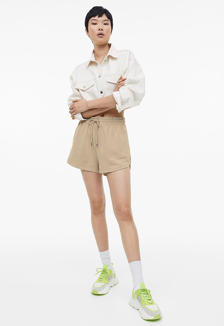 H&M - Sweatshirt shorts - beige