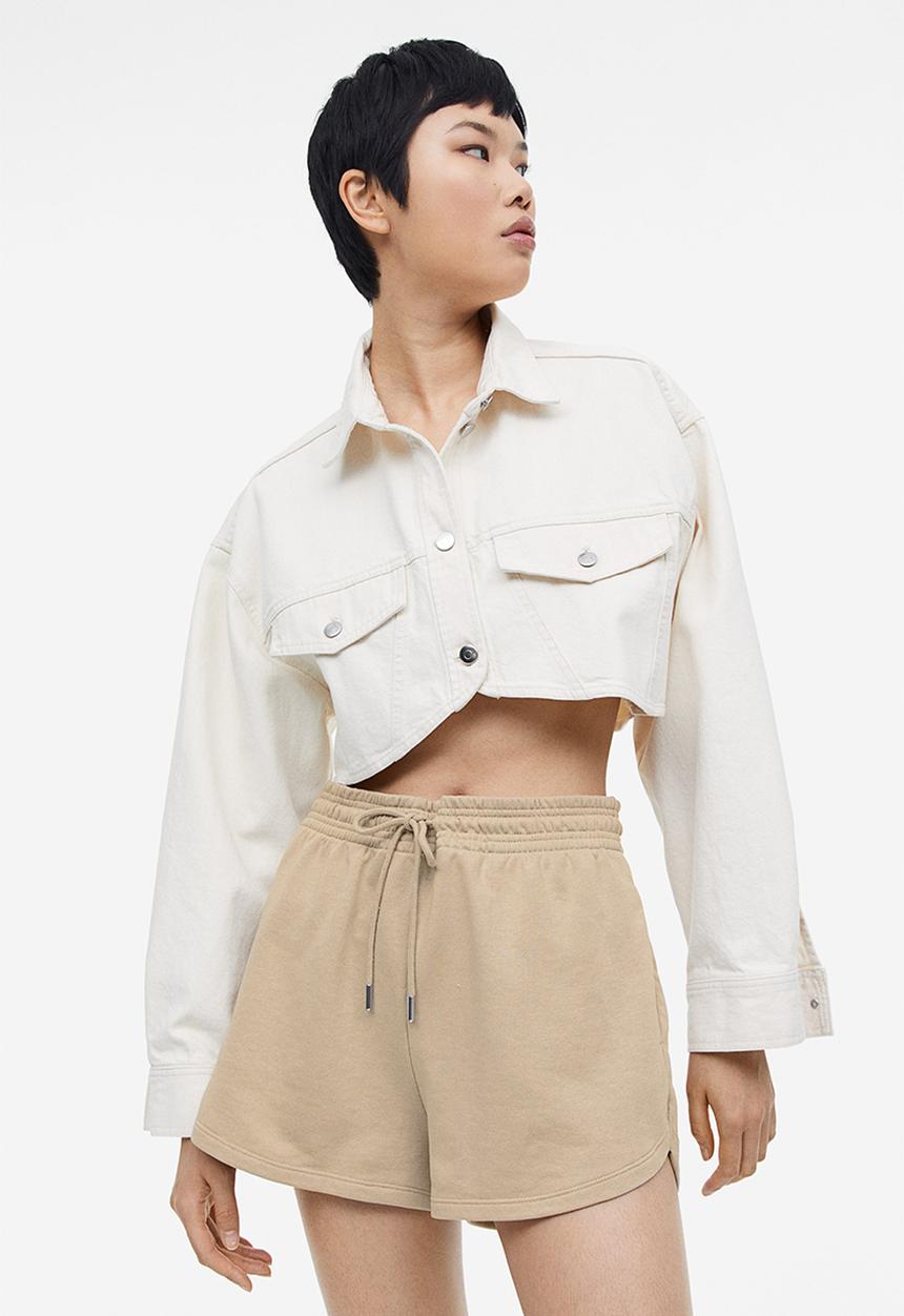 H&M - Sweatshirt shorts - beige