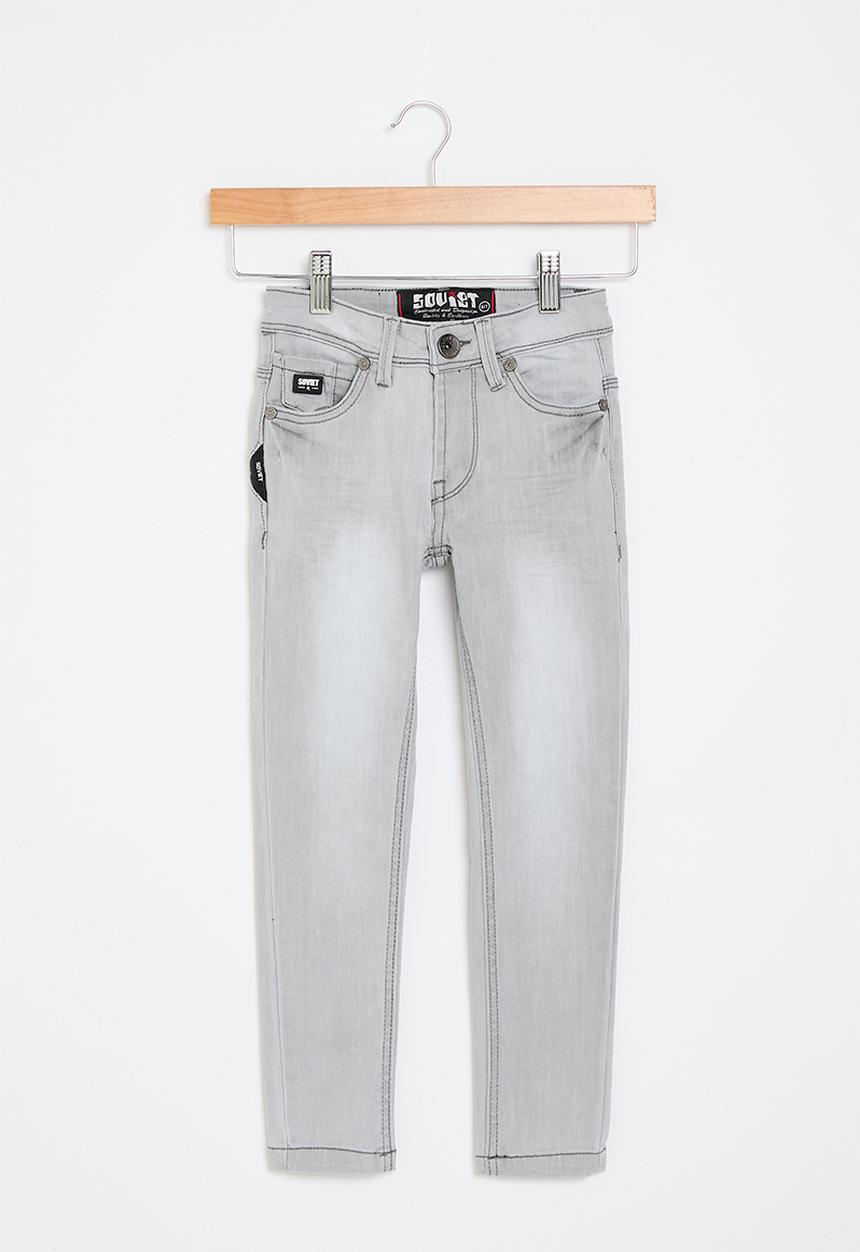 SOVIET - Boys fashion skinny denim - grey