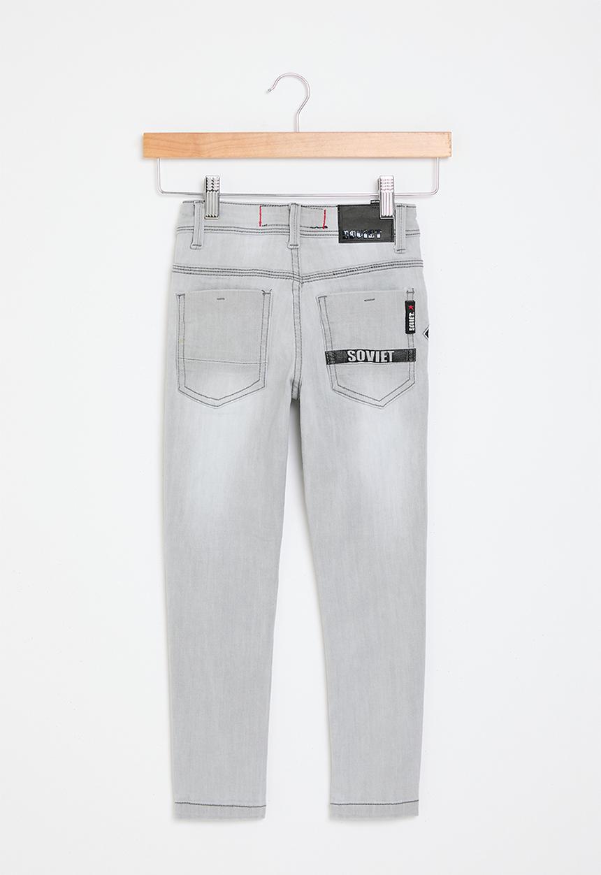 SOVIET - Boys fashion skinny denim - grey