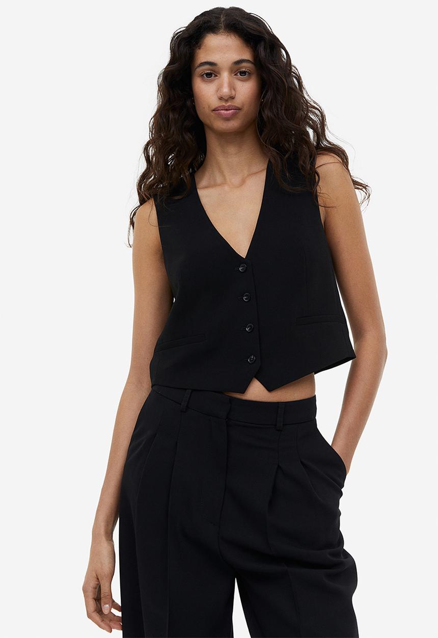H&M - Suit waistcoat - black