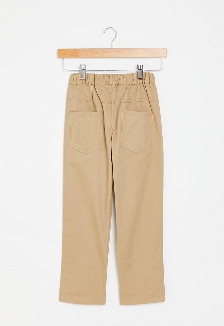 Pop Candy - Elastic waist  pants - khaki