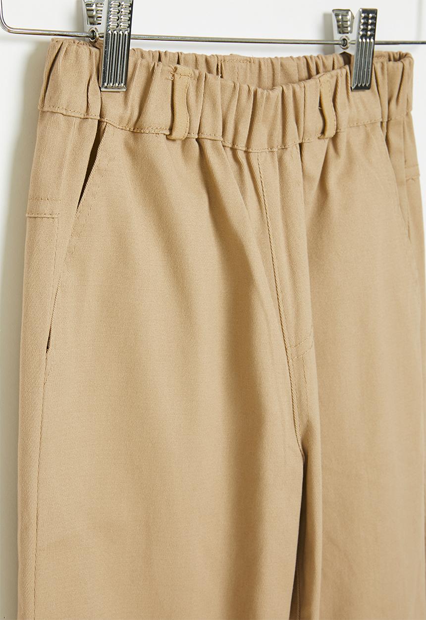 Pop Candy - Elastic waist  pants - khaki