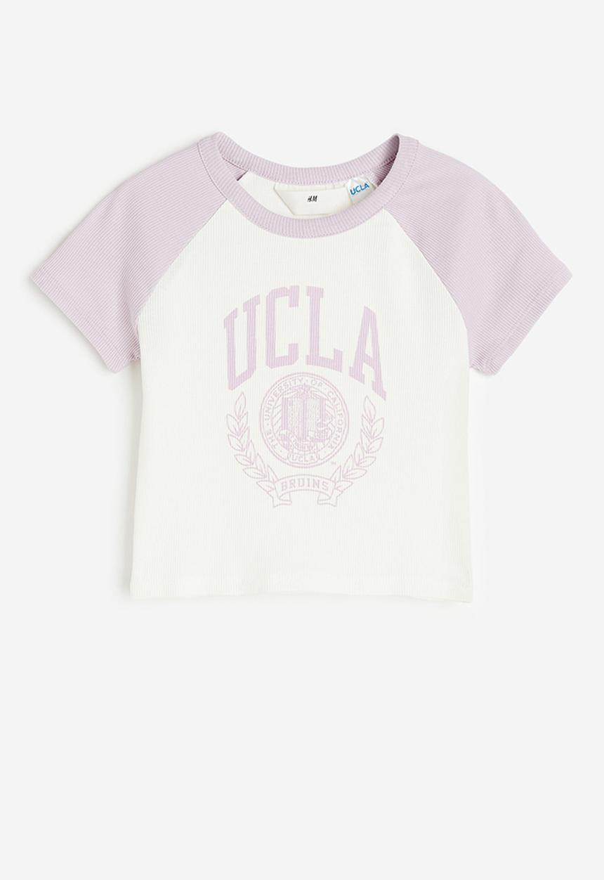 H&M - Printed T-shirt - white