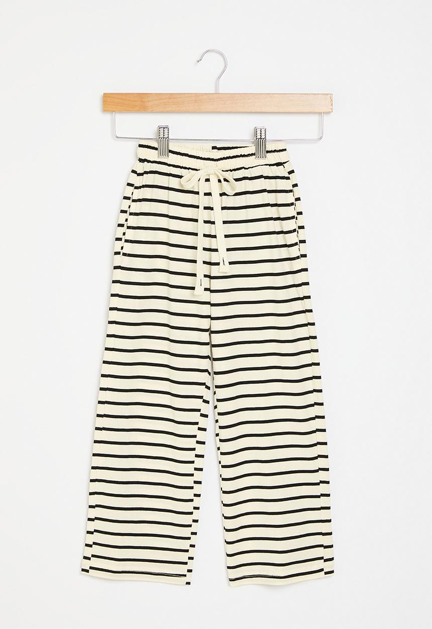 Pop Candy - Striped pants - black & white