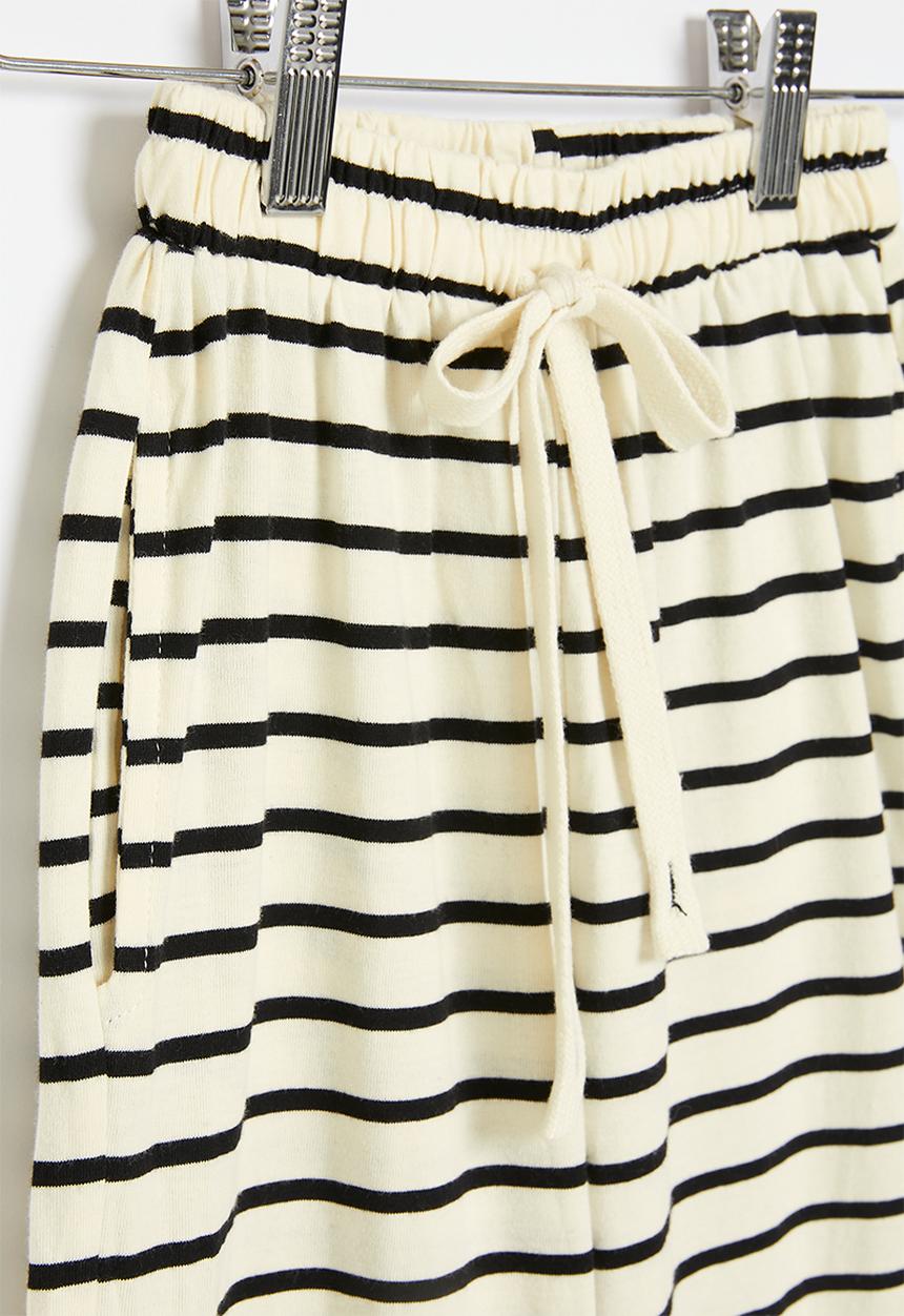 Pop Candy - Striped pants - black & white