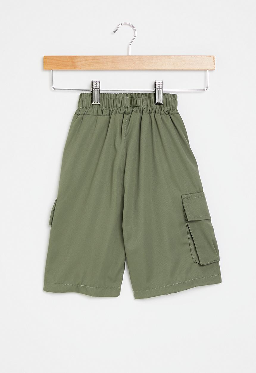 Pop Candy - Utility shorts - olive green