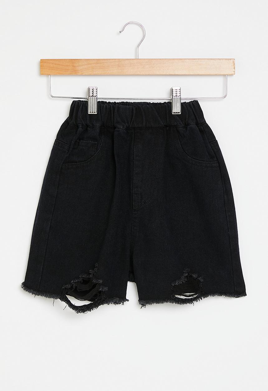 Pop Candy - Denim shorts - black