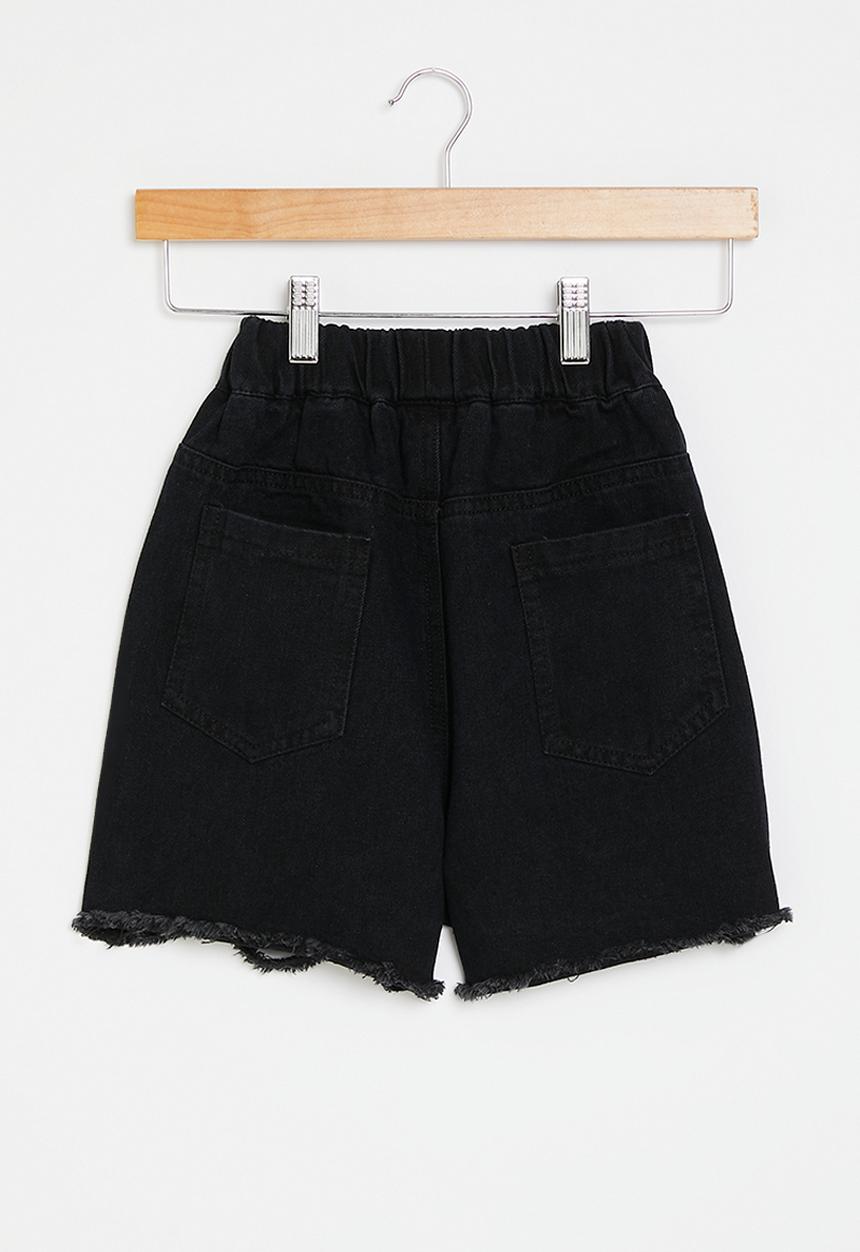 Pop Candy - Denim shorts - black