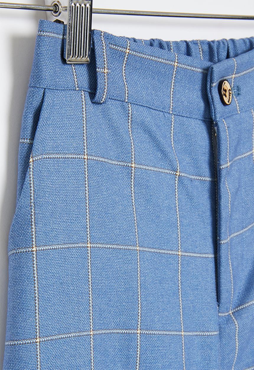 Pop Candy - Plaid shorts - blue
