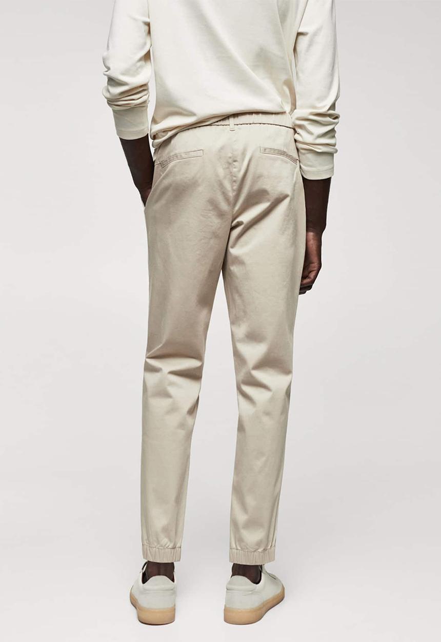 MANGO - Trousers marte - beige