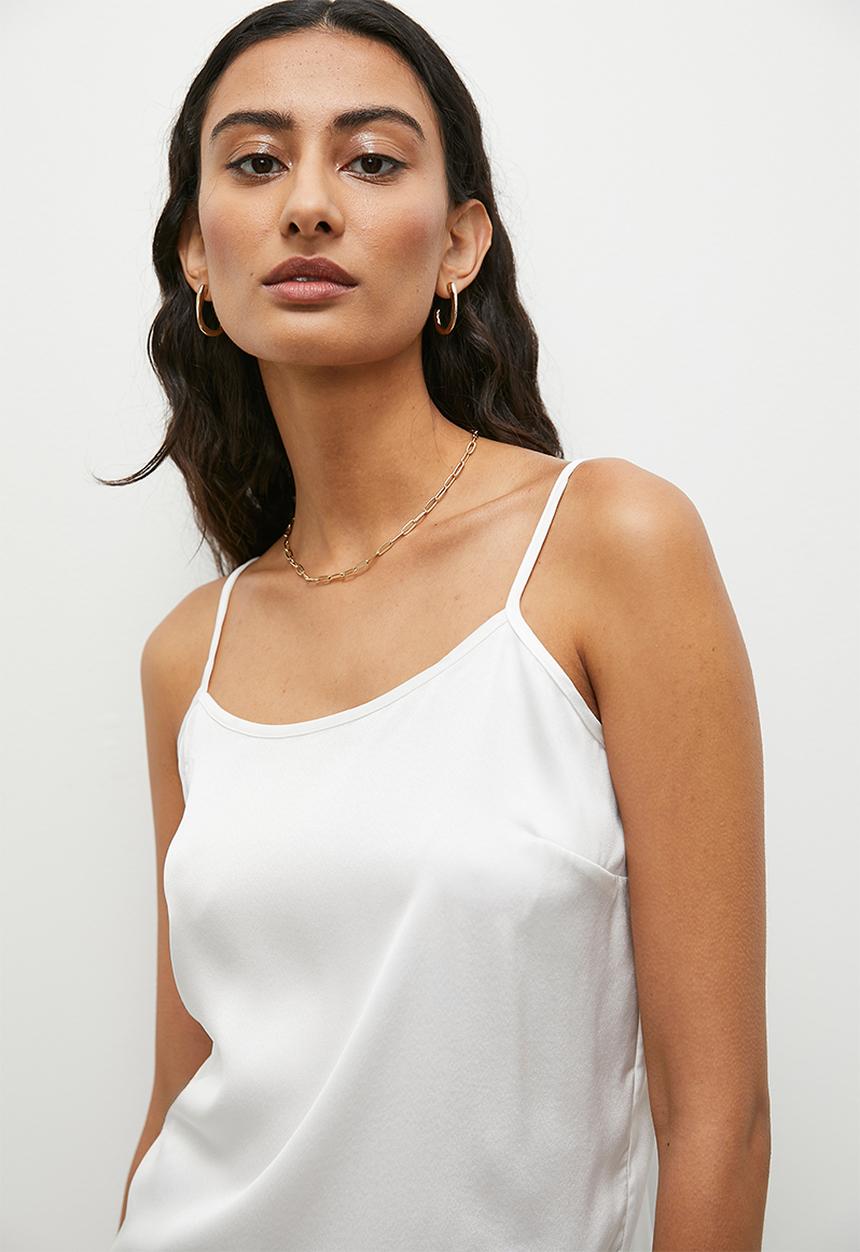 Superbalist - Back detail satin cami - ivory