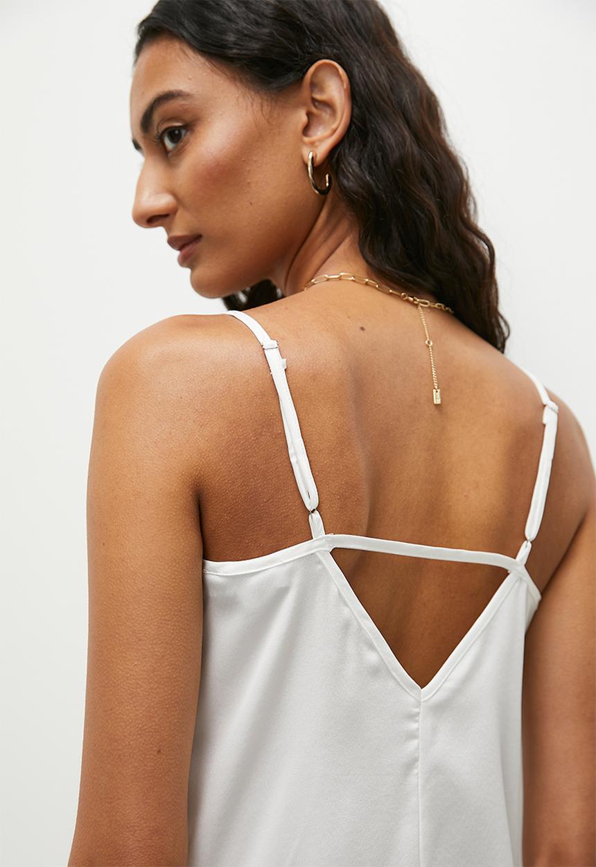 Superbalist - Back detail satin cami - ivory