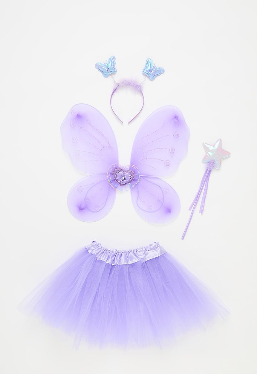 Pop Candy - Girls fairy 4 piece costume set - lavender