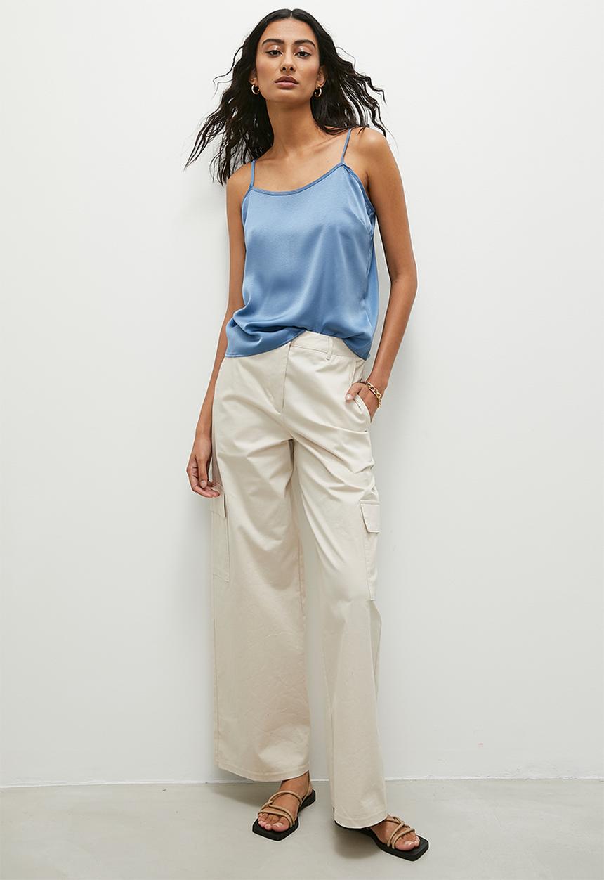 Superbalist - Back detail satin cami - coronet blue
