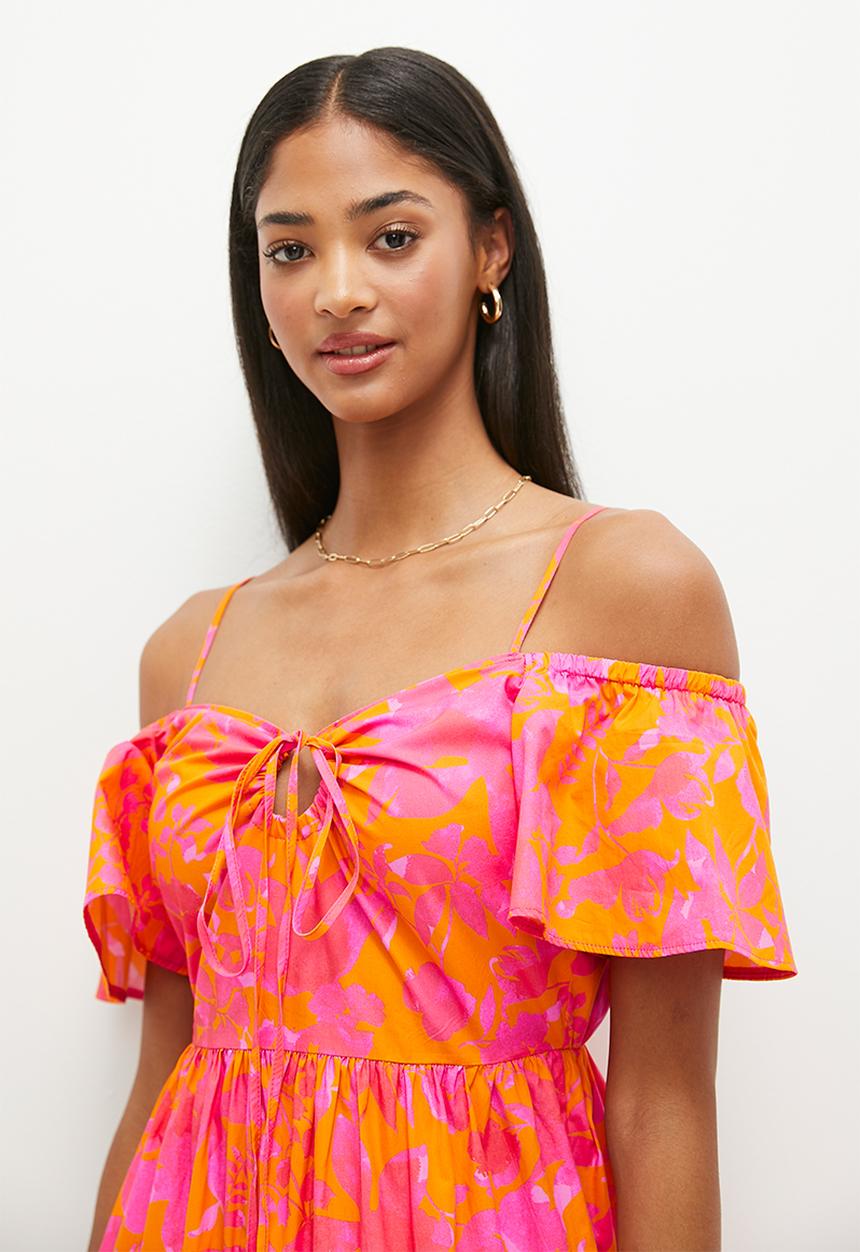 MILLA - Halterneck maxi dress - vacation floral