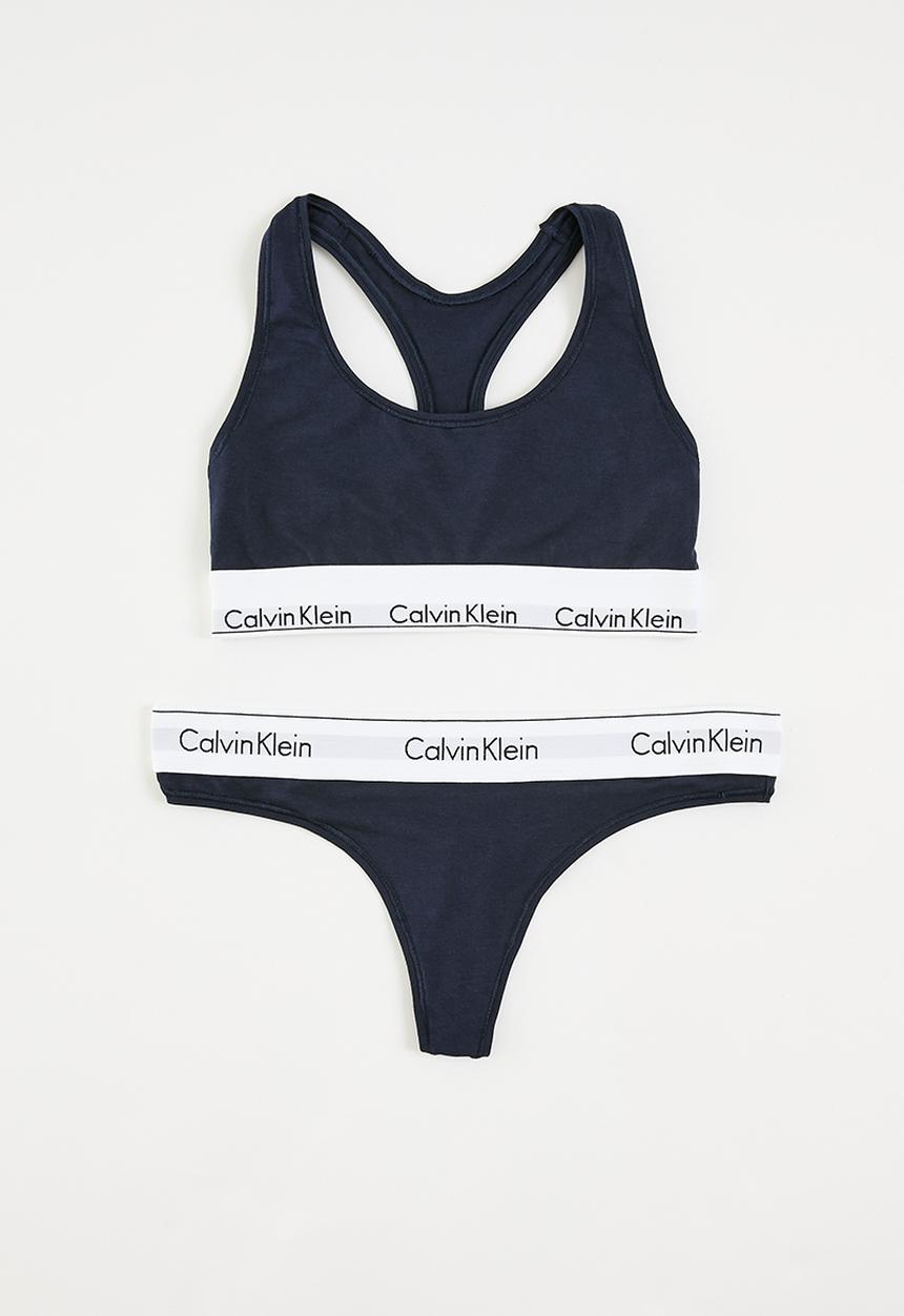 Calvin Klein - Bralette & brazilan gift set - shoreline