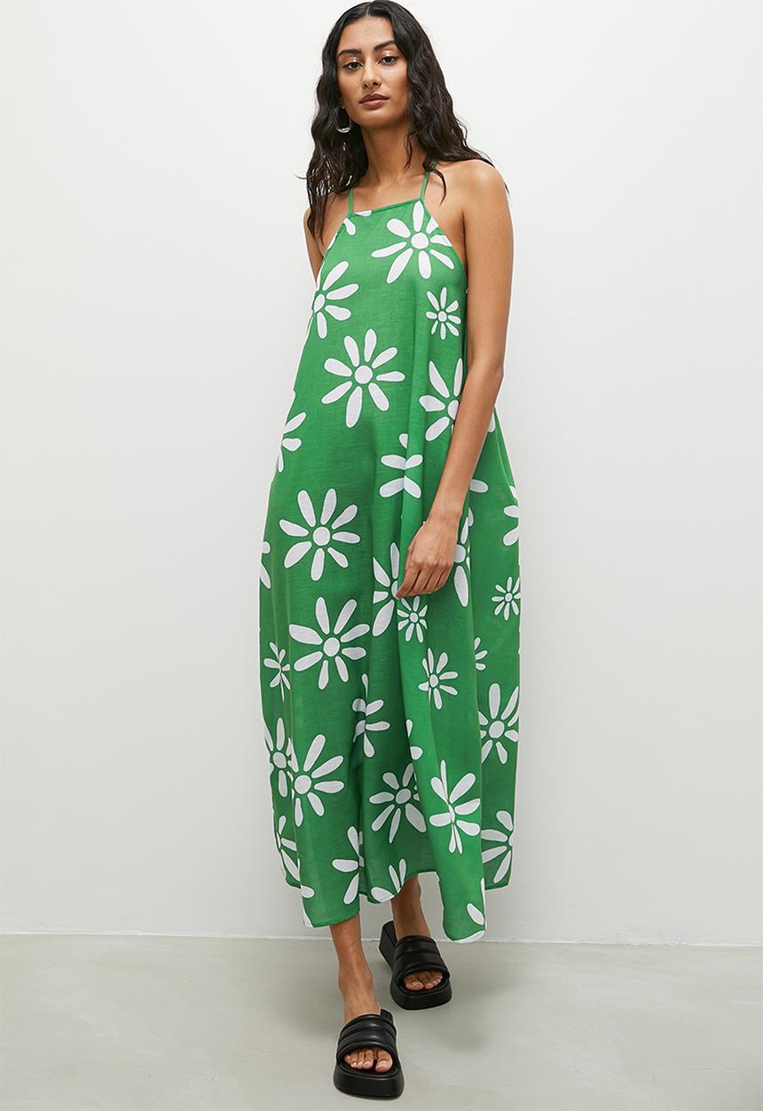Superbalist - strappy trapeze midi dress - floral