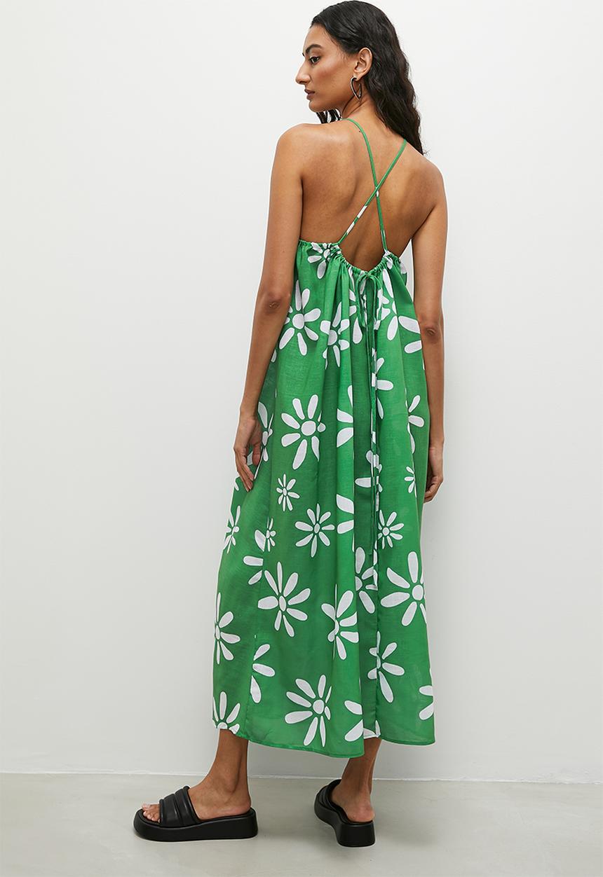 Superbalist - strappy trapeze midi dress - floral