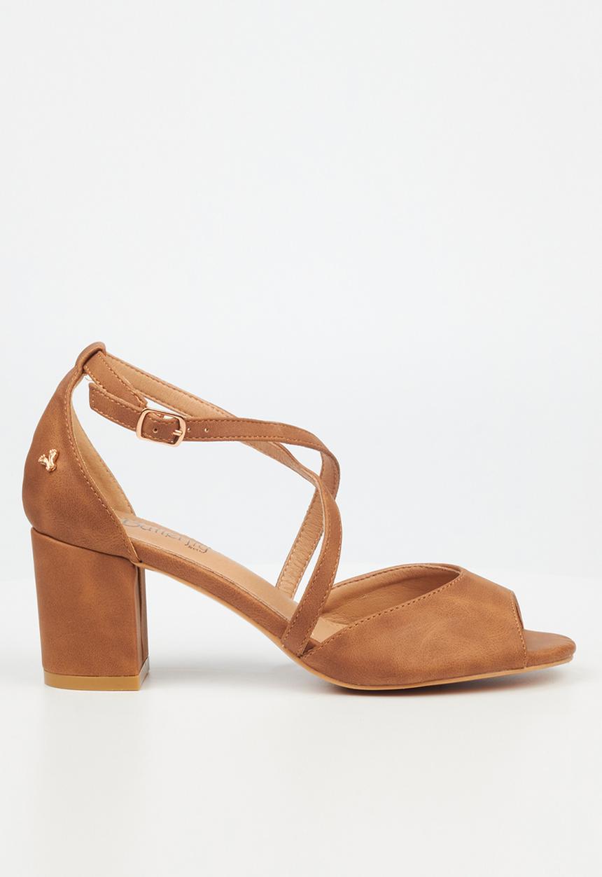 Butterfly Feet - Heather1 blockheel sandal - tan