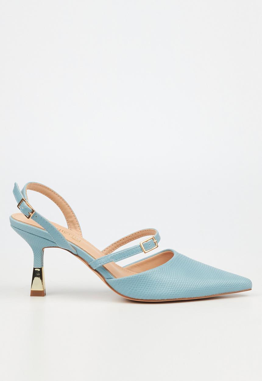 Butterfly Feet - Priya 1 court heel - blue