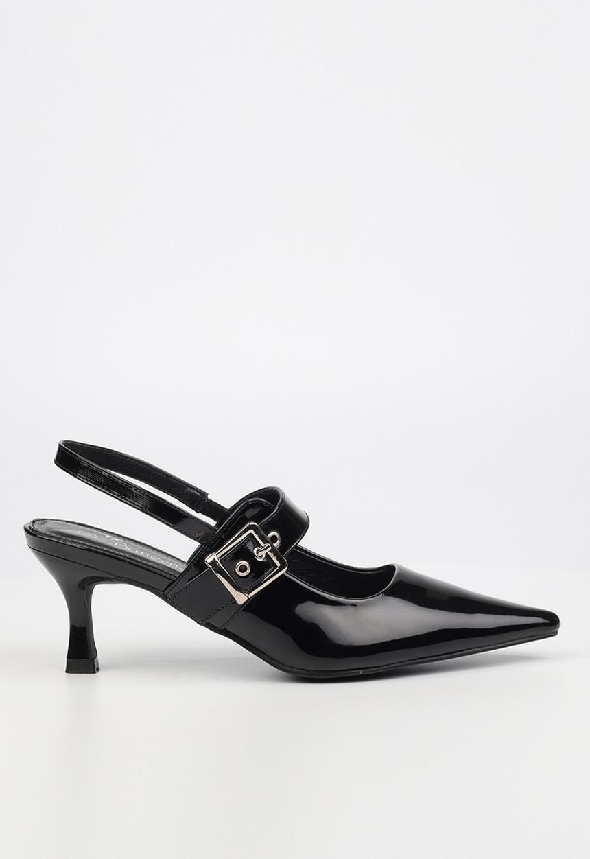Butterfly Feet - Trisha1 slingback court - black