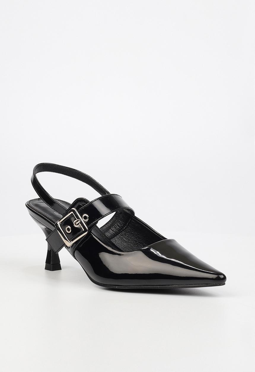 Butterfly Feet - Trisha1 slingback court - black