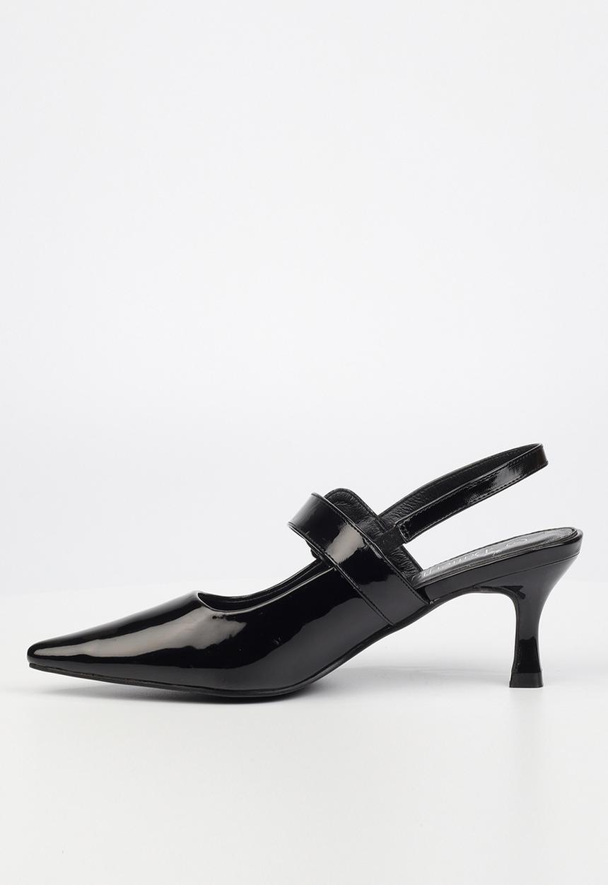 Butterfly Feet - Trisha1 slingback court - black