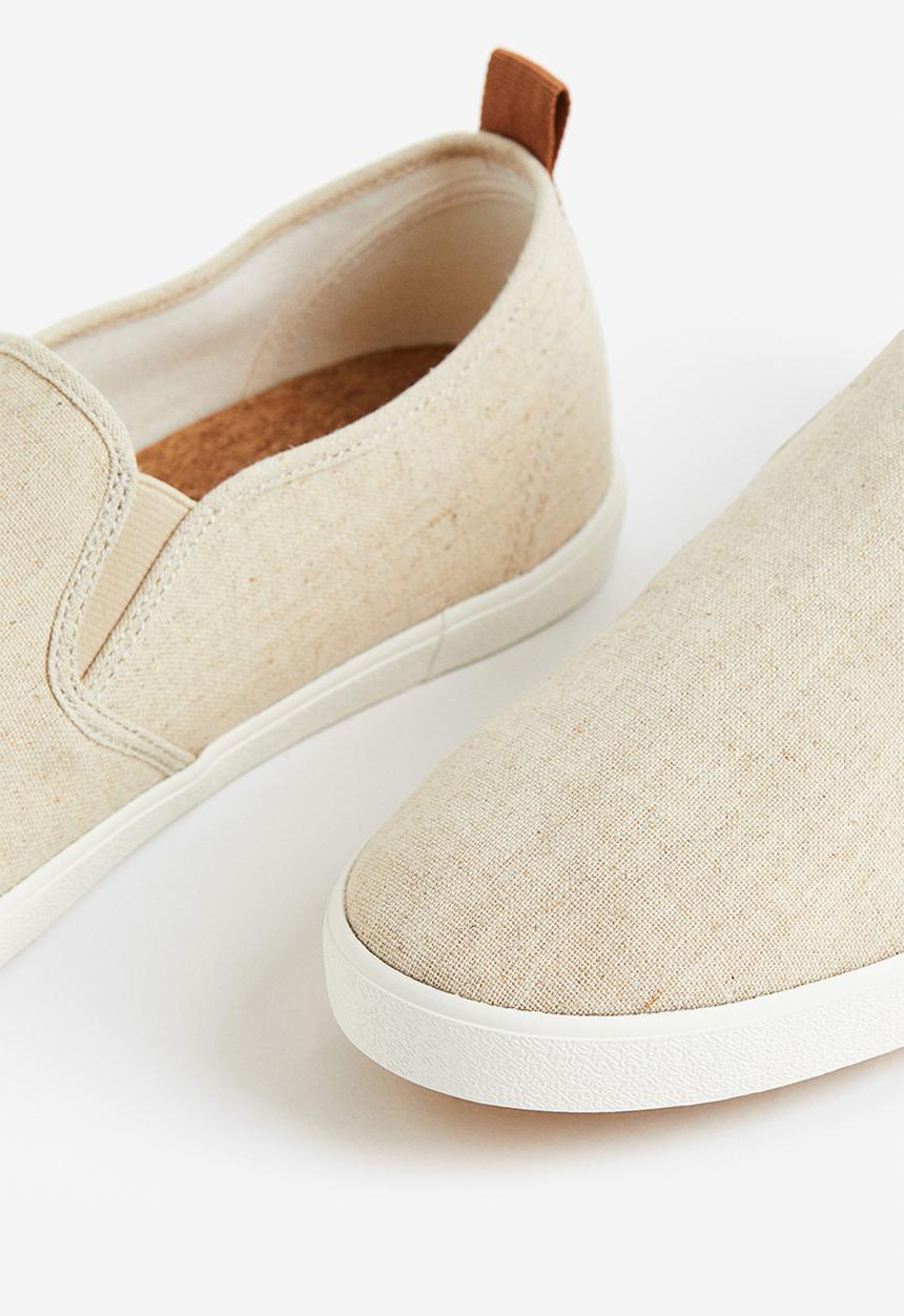 H&M - Slip-on trainers - light beige