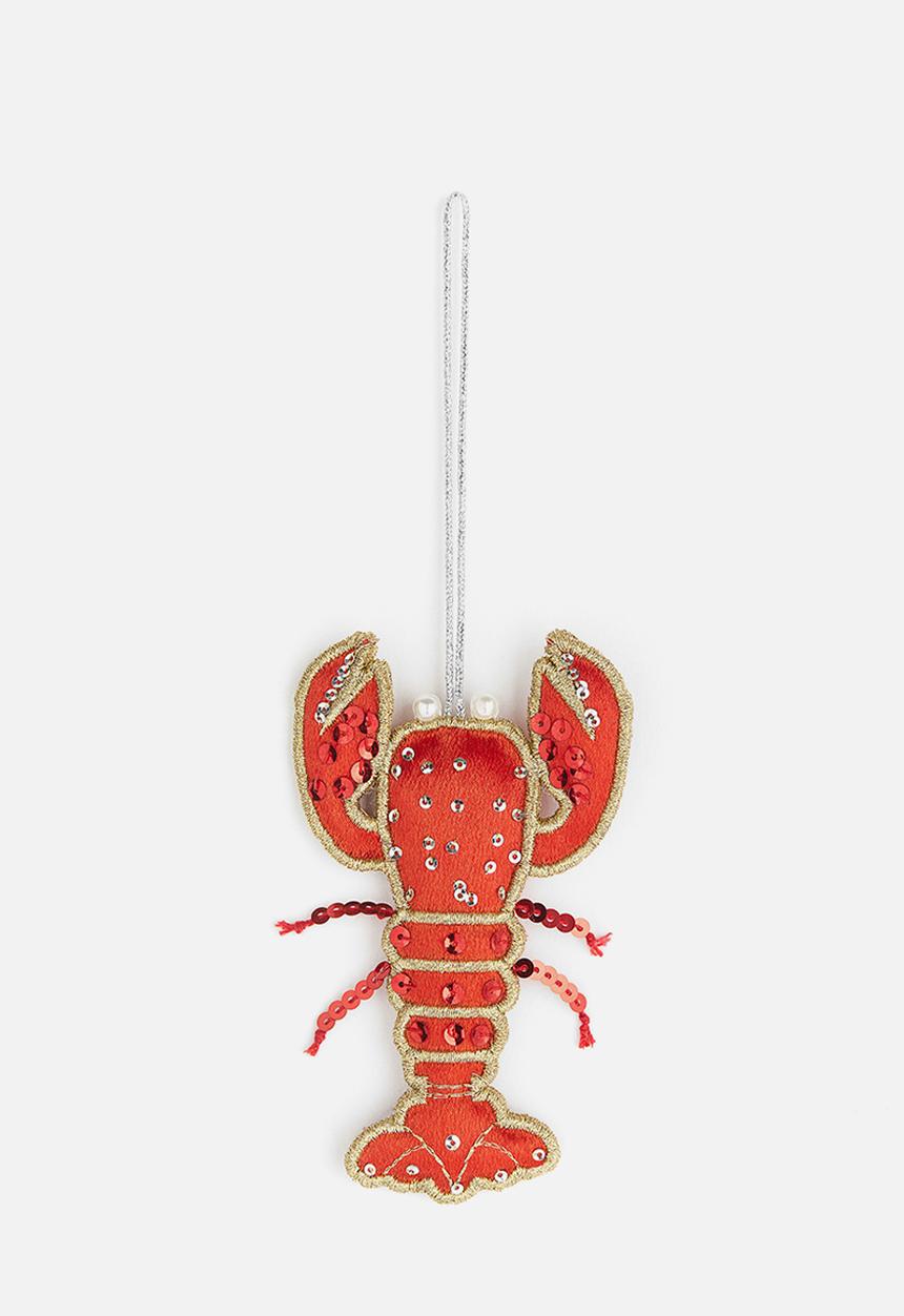 H&M - Embellished christmas tree decoration - orange/lobster