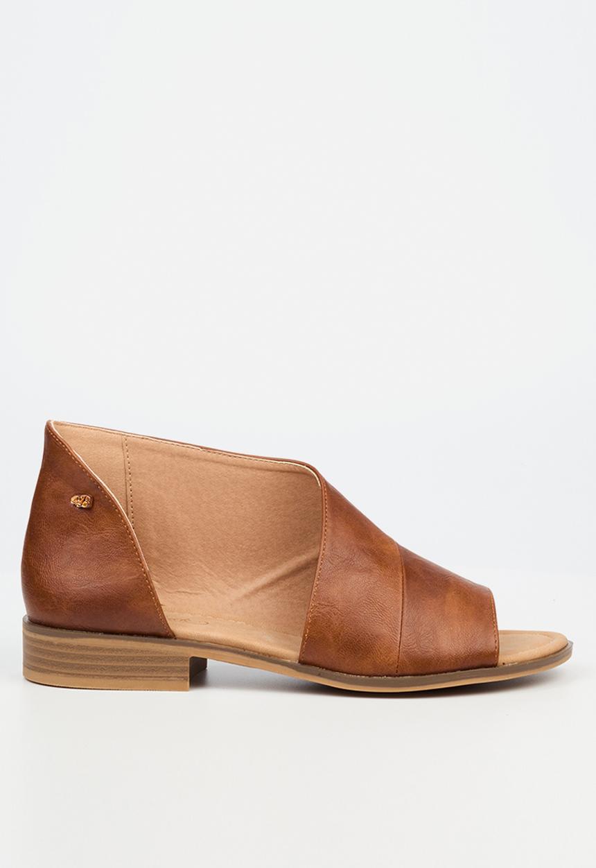 Miss Black - Micah5 asymmetric sandal - tan