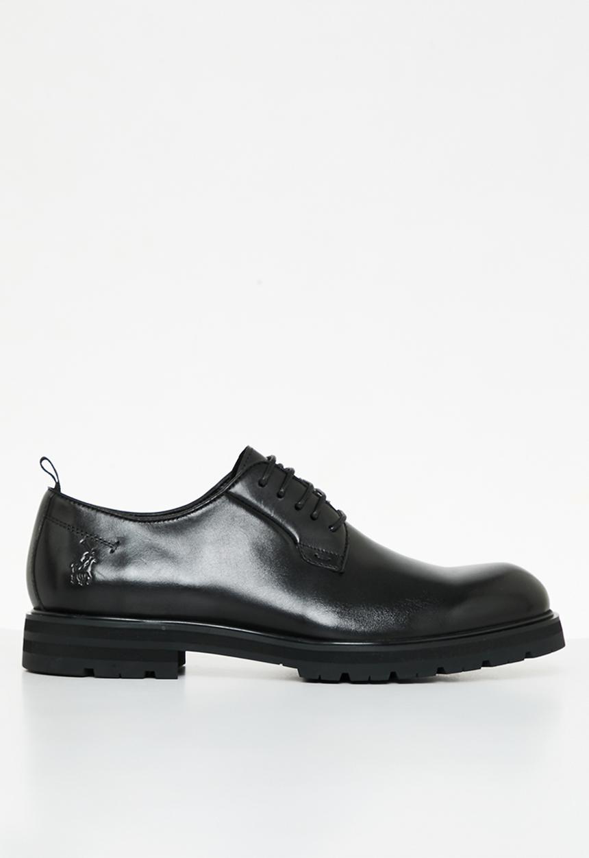 POLO - Casual rounded lace up - black 