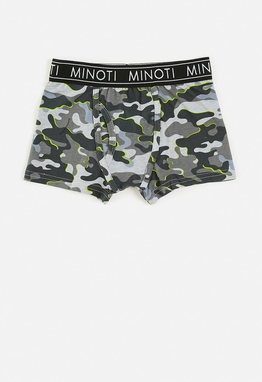 MINOTI - Boys camo green 3 pack boxers - multi