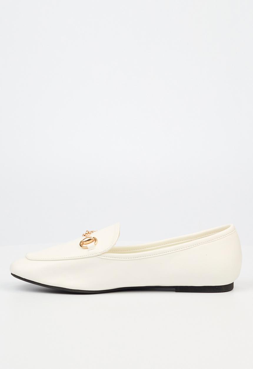 Miss Black - Jipsy2 loafer - white