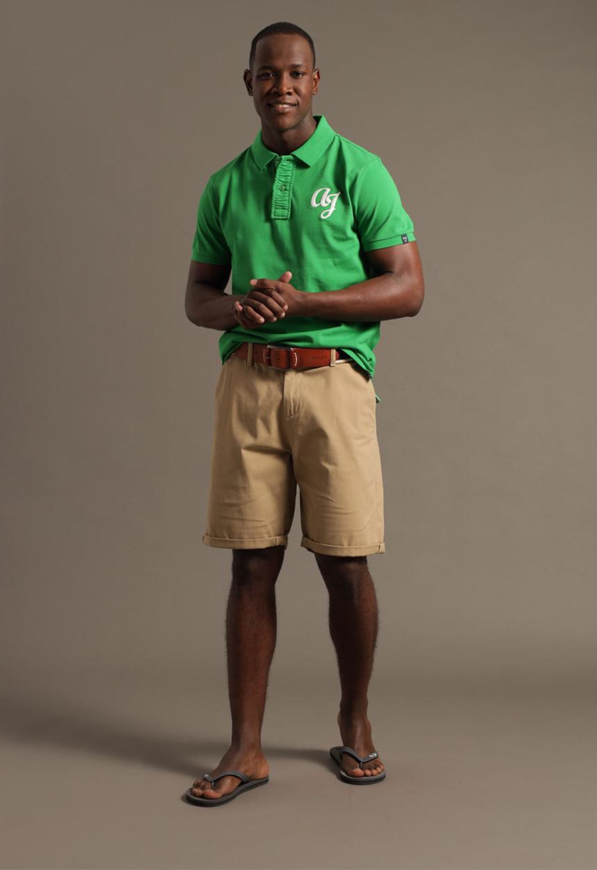 Aca Joe - Mens aca joe stretch brushed chino short - sand