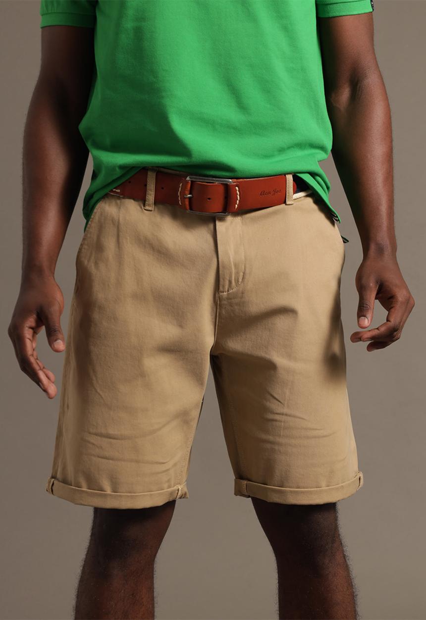 Aca Joe - Mens aca joe stretch brushed chino short - sand