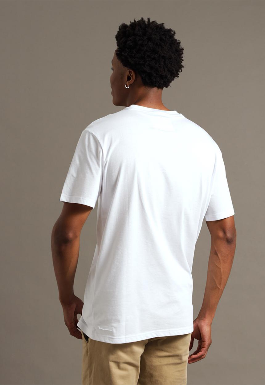 Aca Joe - Mens aca joe applique crew tee short sleeve - white