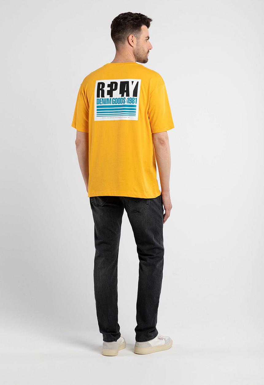 Replay - 30/1 Single cotton jersey - ocra yellow