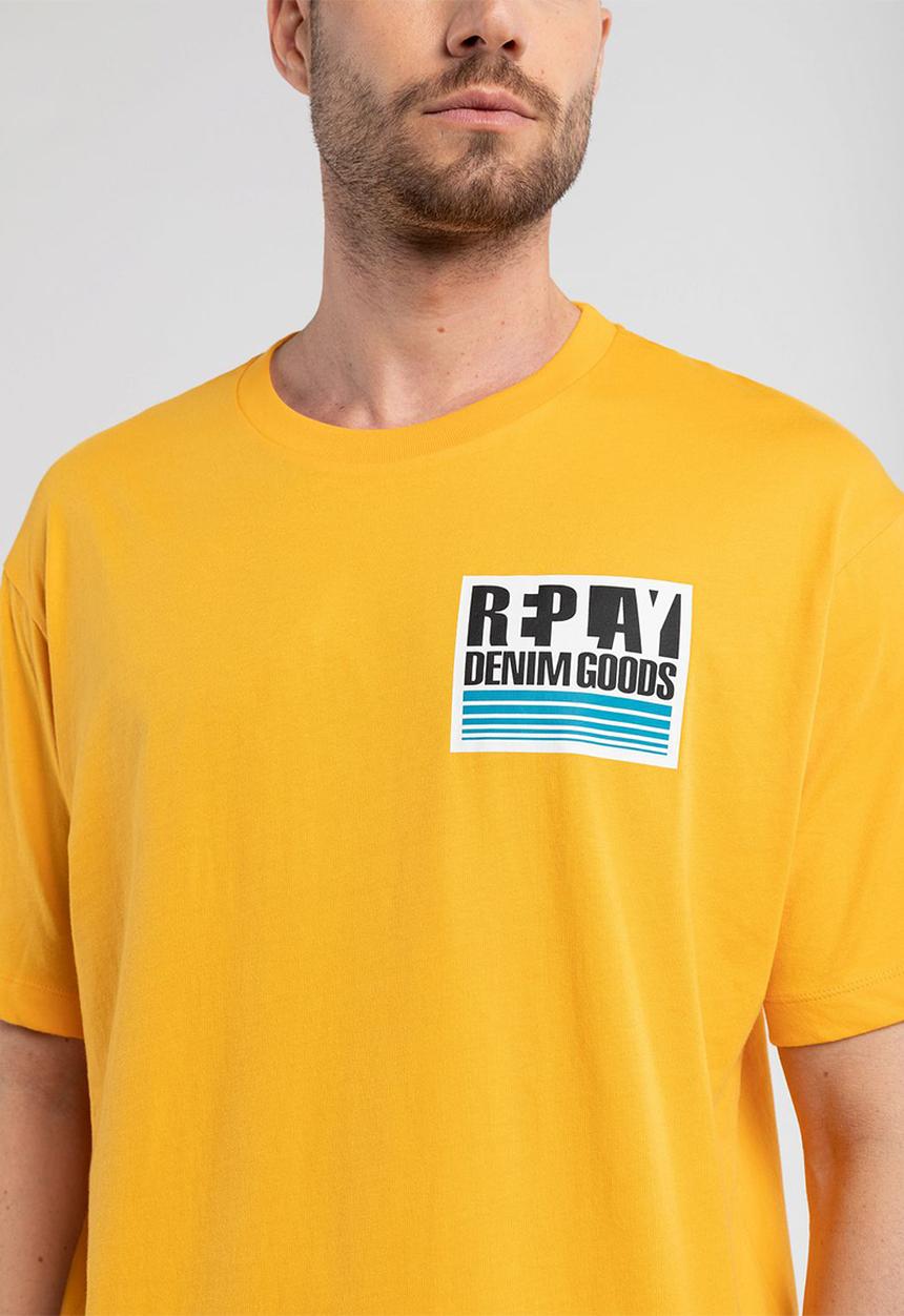 Replay - 30/1 Single cotton jersey - ocra yellow