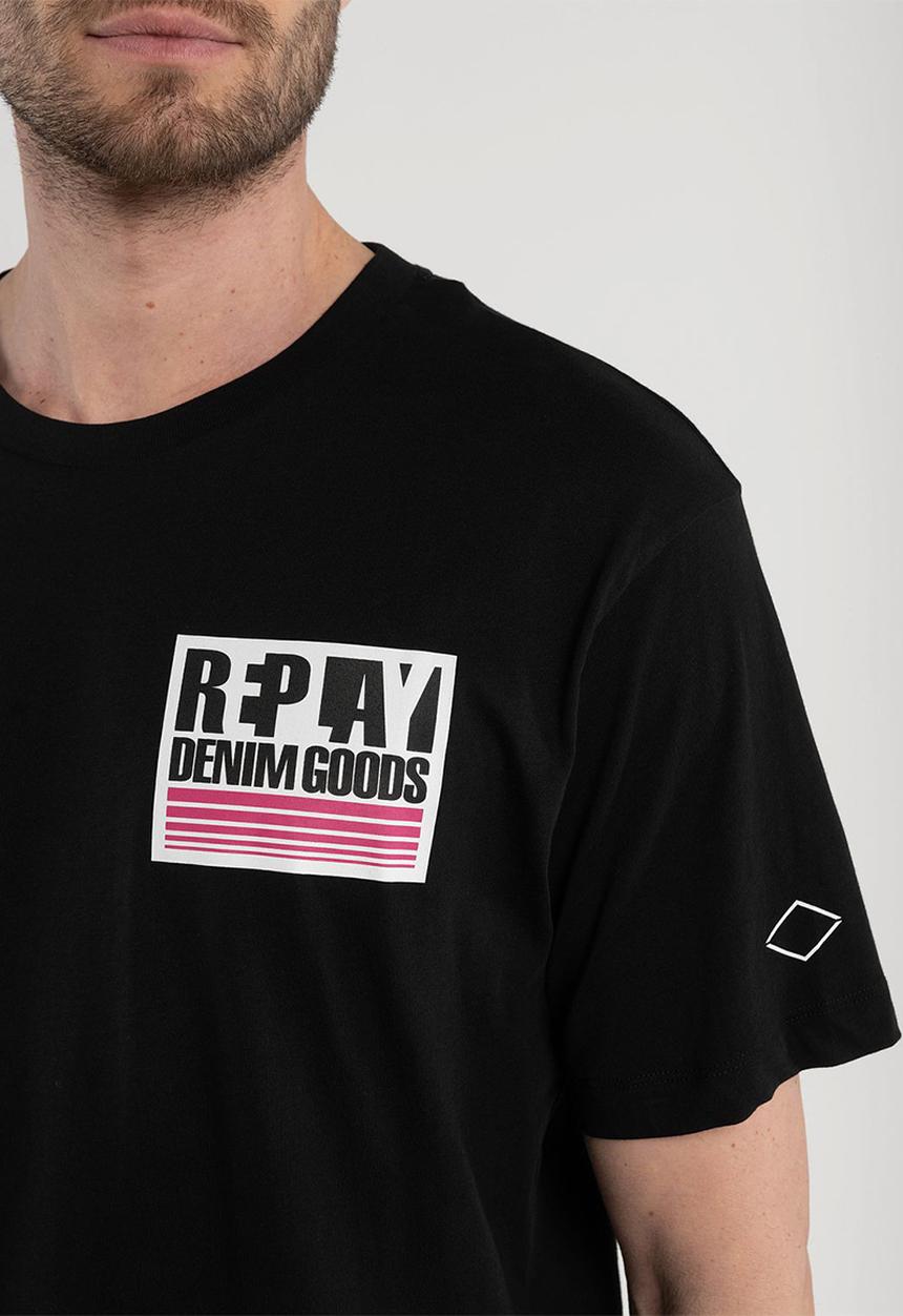 Replay - 30/1 Single cotton jersey - black