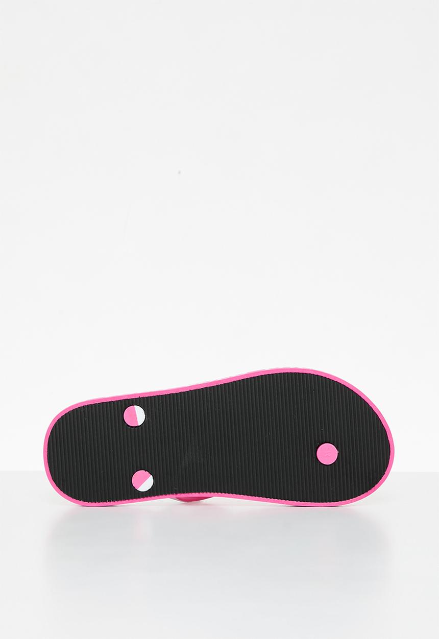 POLO - Girls flip flops - pink and white