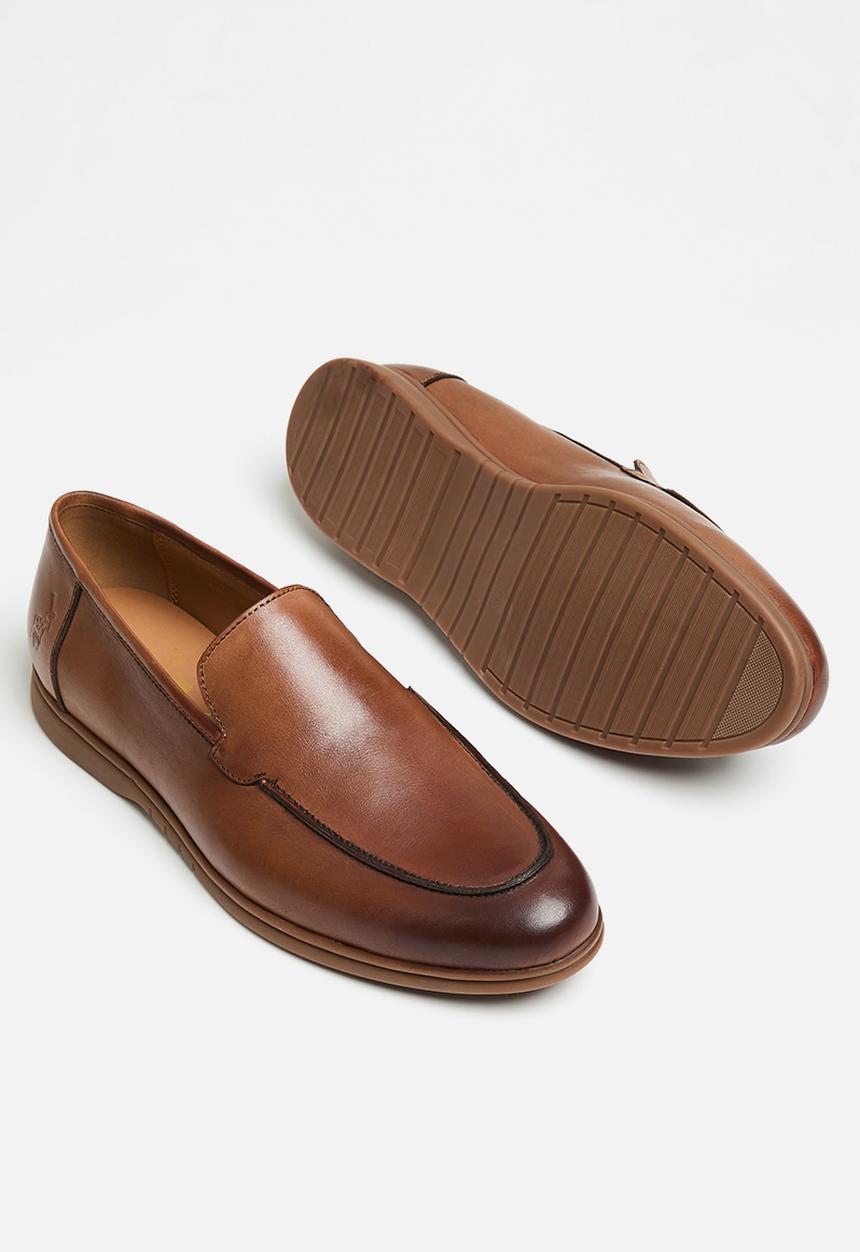 POLO - Casual leather slip on - tan