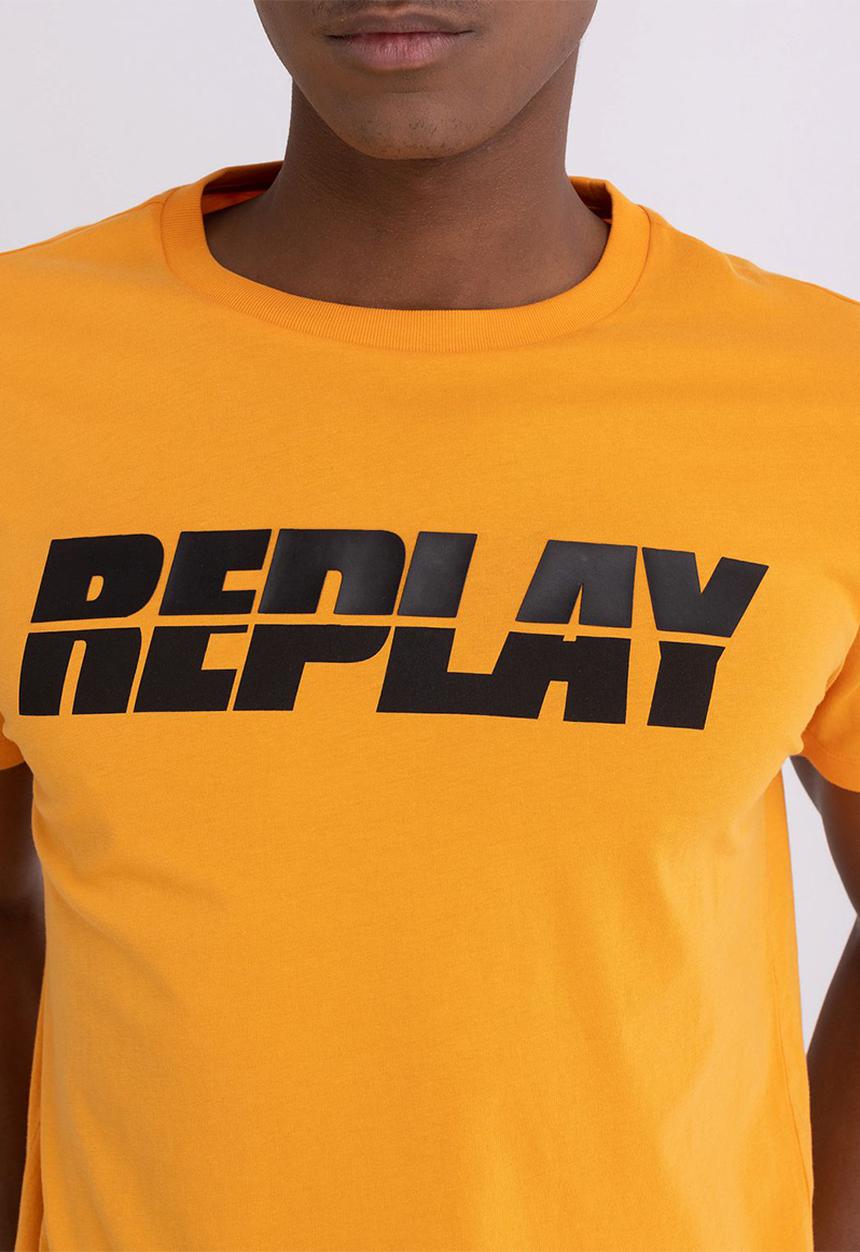 Replay - Basic jersey 30/1 - sport orange
