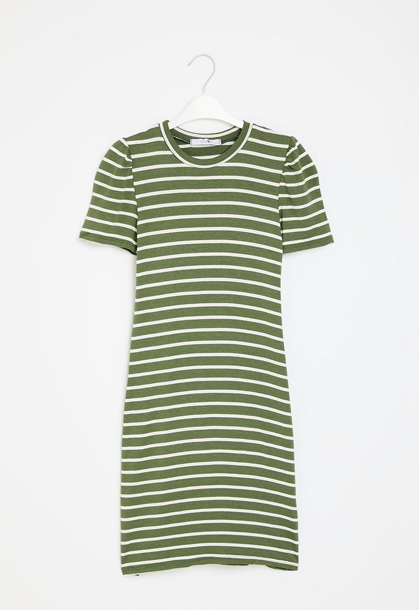 HAILYS - Dress - khaki stripe